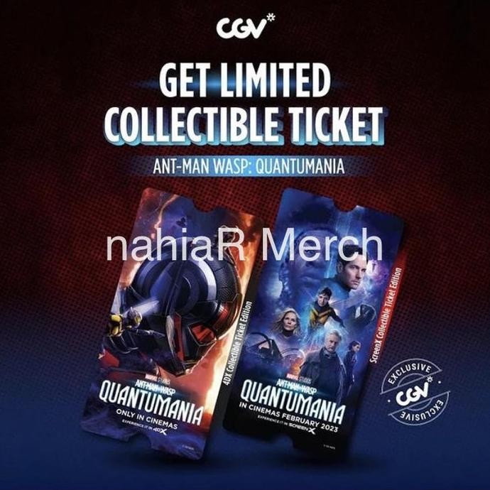 baru Ant-Man and the Wasp: Quantumania x CGV Official Collectible Ticket