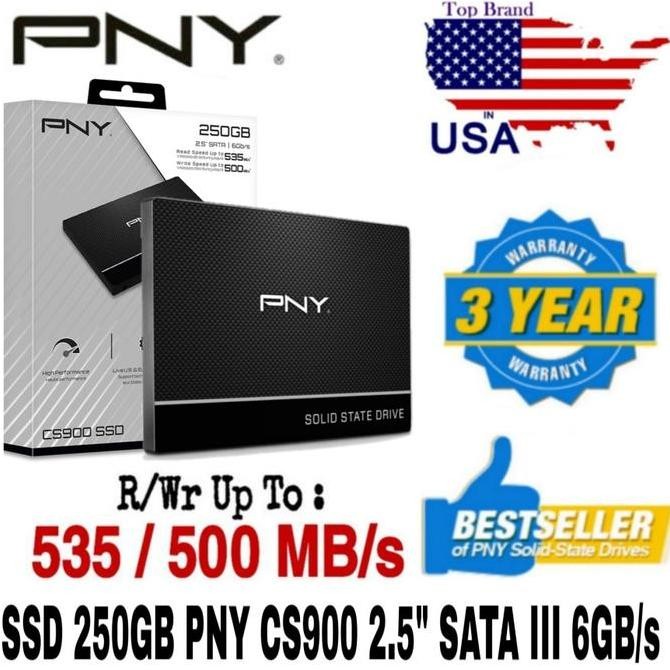 SSD PNY CS900 250GB - 2.5" SATA 3