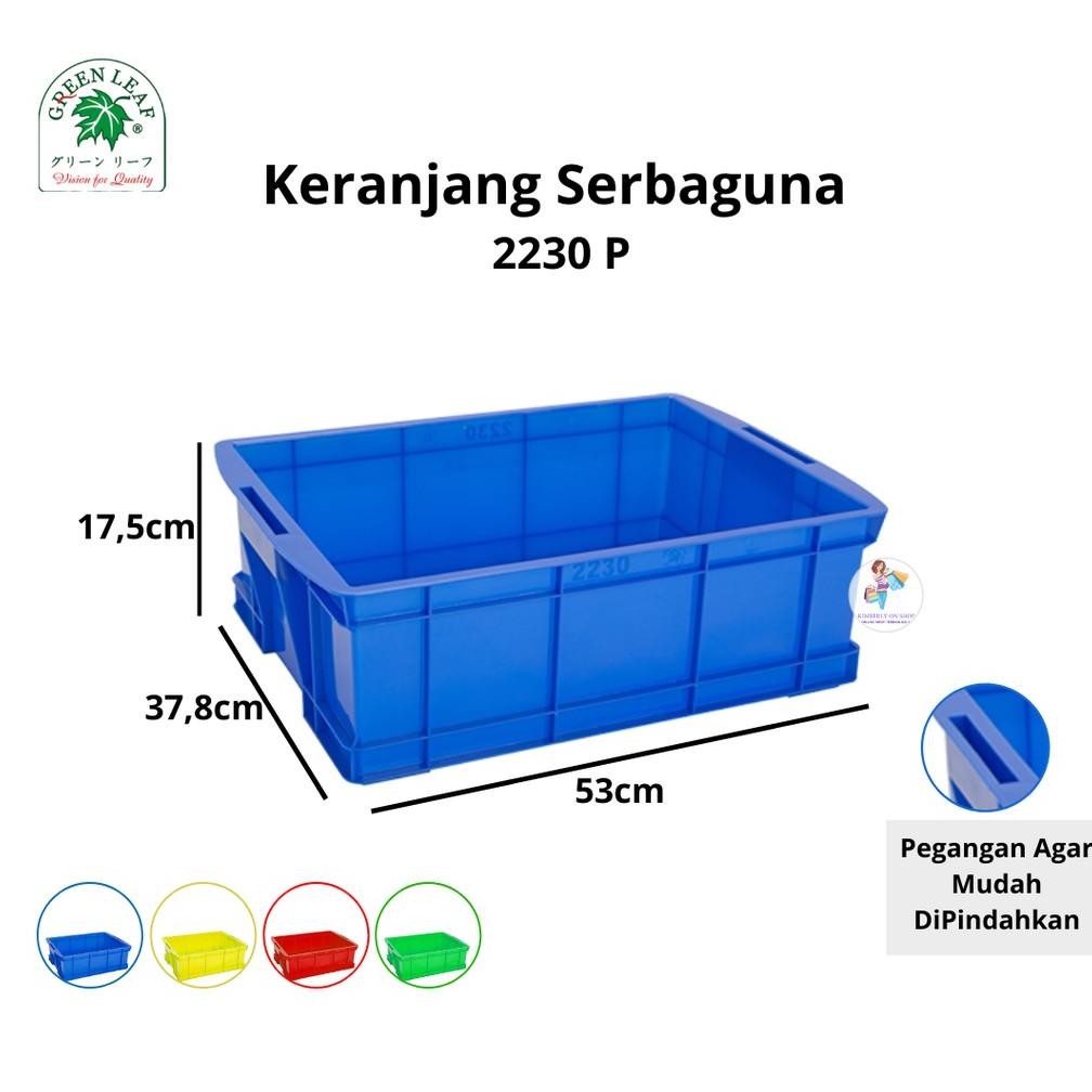 Keranjang Container Industri 2230 P Green Leaf Trend
