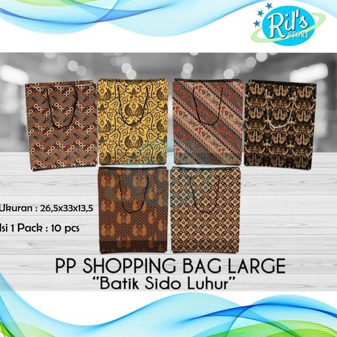 

ready stock Paperbag Kiky Batik - Sidu Luhur - Motif Mix - Paperbag Glossy Bagus