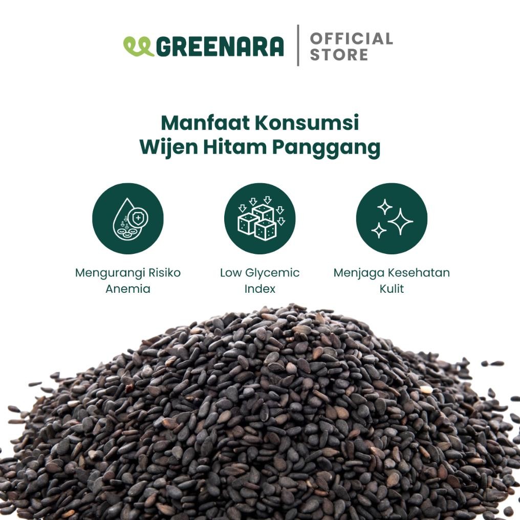 

ready Greenara - Wijen Hitam Panggang 250gr / Roasted Black Sesame Seed murah
