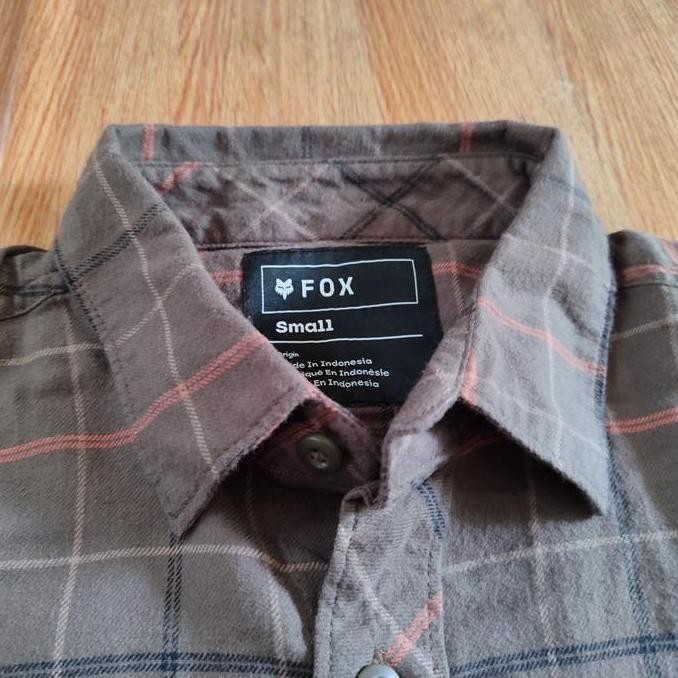 baru Kemeja Flannel Fox Stretch Shirt - Original murah