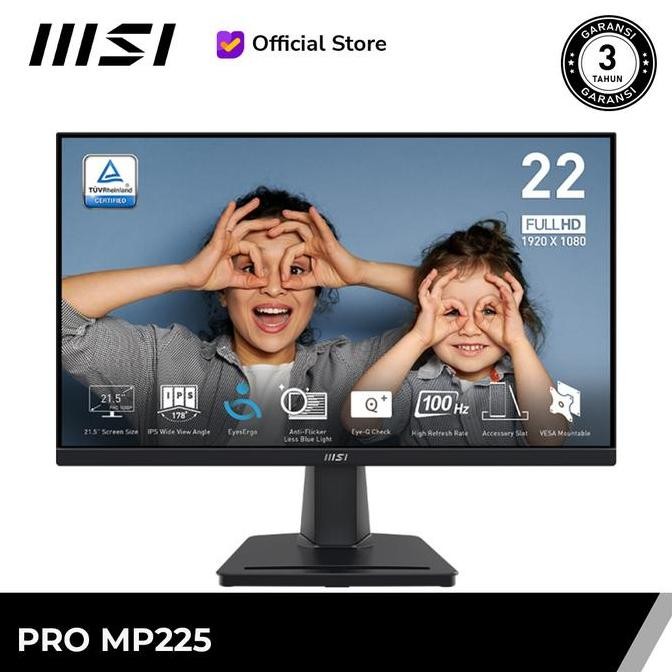 MSI PRO MP225 BUSINESS PRODUCTIVITY MONITOR [1080p, 100Hz]