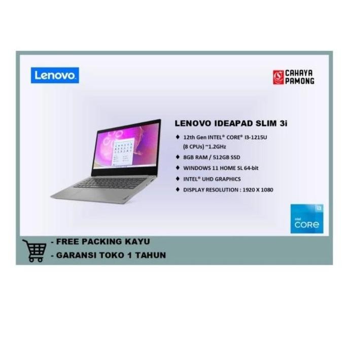 Lenovo Ideapad slim 3i Intel core i3-1215U Ram 8/512 SSD