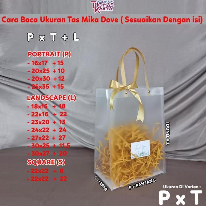 

ready stock Goodie Bag Doff Transparan Tas Hampers Hand Bag Tote Gift Premium Mika Polos Souvenir Totebag Buram