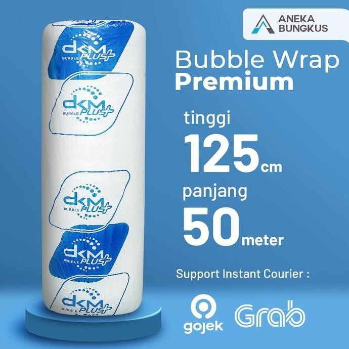 

ready stock Plastik Bubble Wrap Bening DKM Premium Tebal 125cm x 50m