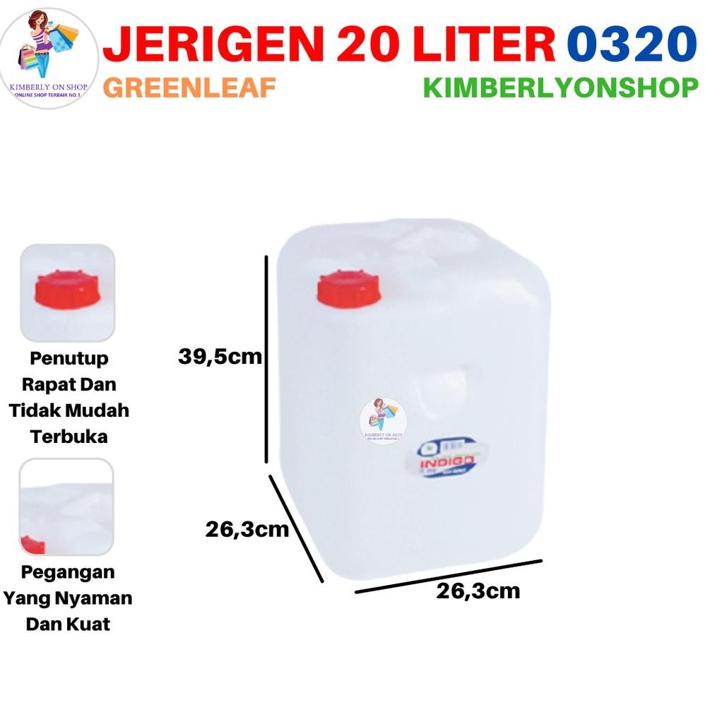 Jerigen Segi Indigo 20 Liter 0320 Green Leaf Viral