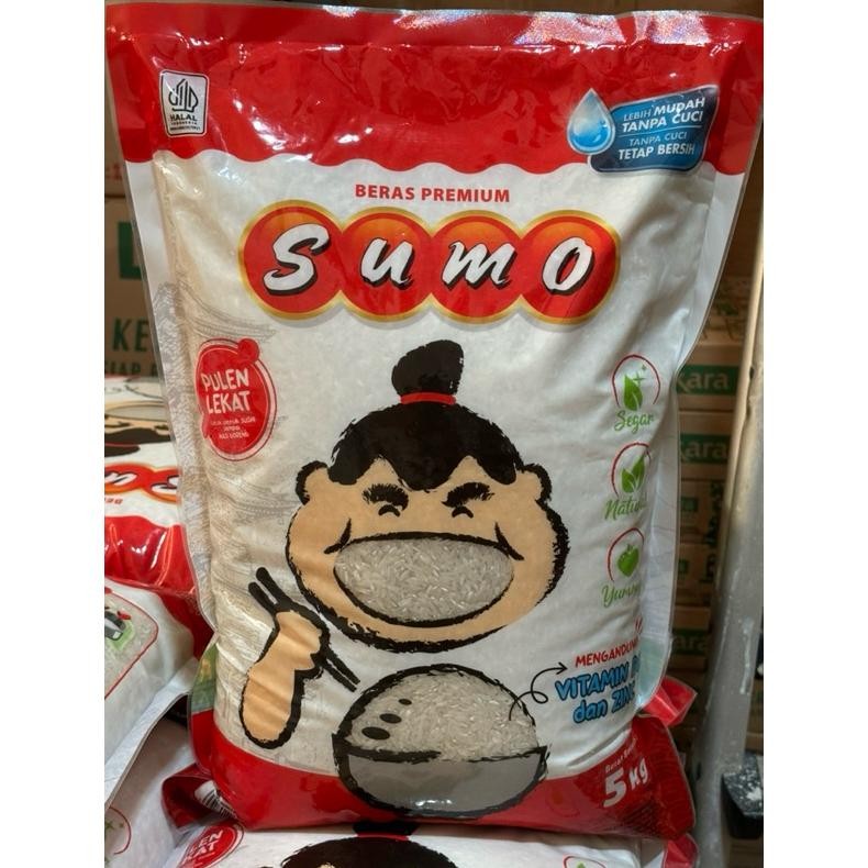 

ready Beras Sumo Merah 5kg Pulen Premium Super murah