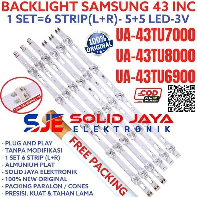 new  BACKLIGHT TV SAMSUNG UA43TU7000 UA43TU7000K 43TU7000 UA-43TU7000K