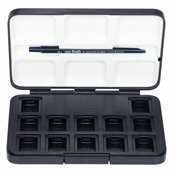 

ready van gogh empty watercolor pocket box (for 12 halfpan)