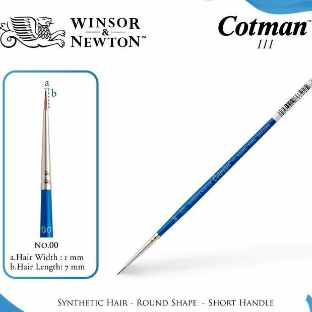 

ready winsor&newton cotman brush series 111 size 00,000,0000