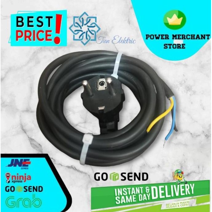 new  Kabel Power / Kabel AC Buntung Panjang 3 Meter 2x0.75mm