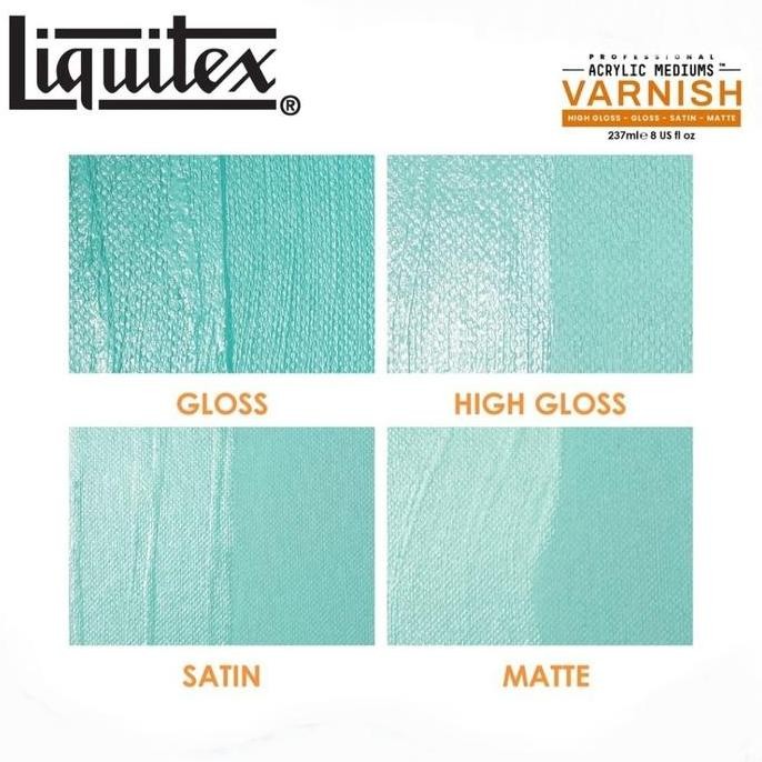 

ready Liquitex Matt , Satin , Gloss , High Gloss Varnish 237ml