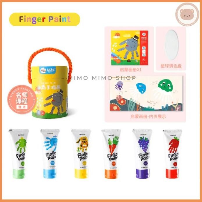 

ready JOAN MIRO WASHABLE FINGER PAINT NON TOXIC HAND PAINTING CAT TANGAN Anak Belajar