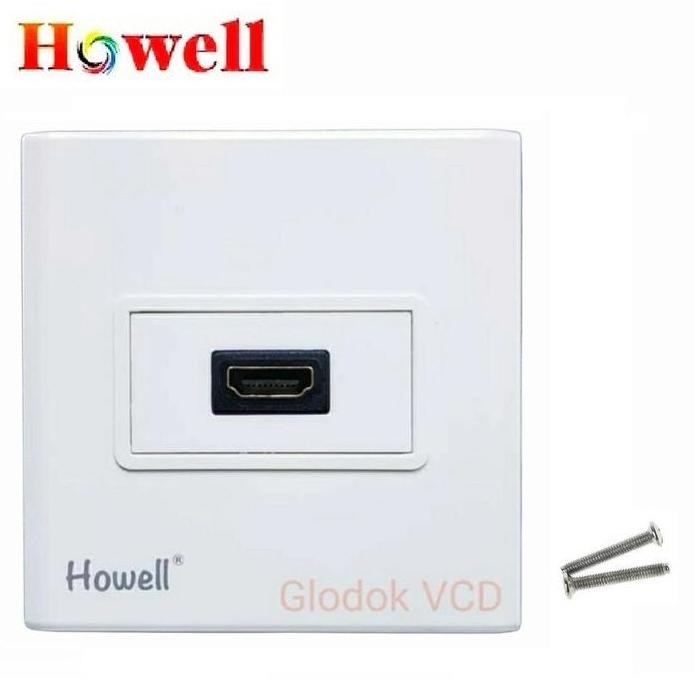 new  Howell Wall Face Plate / Outlat Socket HDMI Single