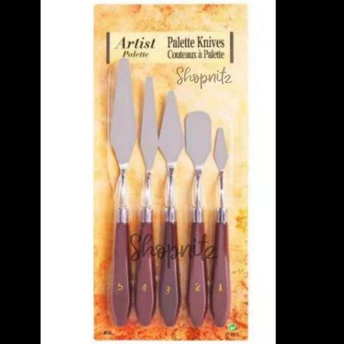 

ready Palette Set Knife Artist Scraper Knive Spatula Butter Cream Paint Chef