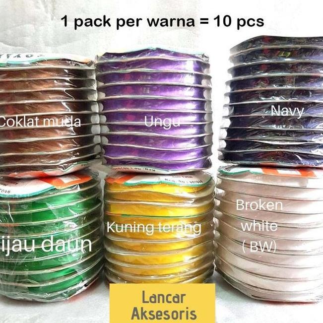 

Pita Bisban Polos Satin isi 36 yard / STAR Satin Bias Tape 1 pak 10 pc murah