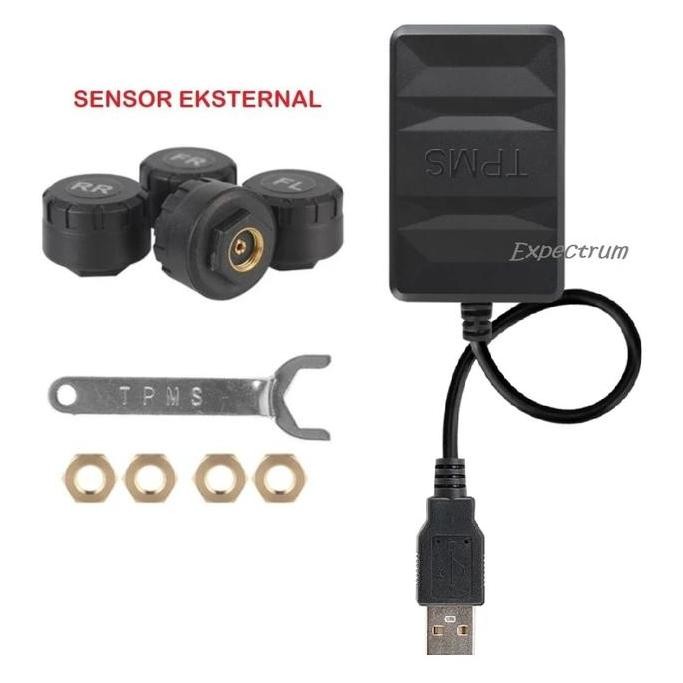 Tersedia TPMS utk Headunit Android dgn 4 Sensor Sistem Alarm USB Android