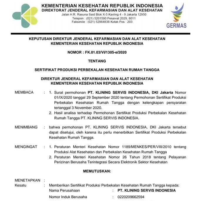 Klin's Cement Remover murah