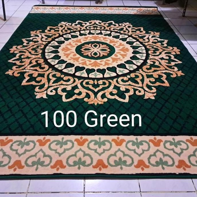 Karpet Permadani Moderno Momento Besar Jumbo 210x310 cm Hijau Green murah