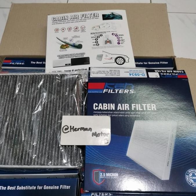 Saringan udara Cabin Filter Ac CARBON KEN D5934 ERTIGA Bensin - ALL new Ertiga XL7 Baleno Hatchback 