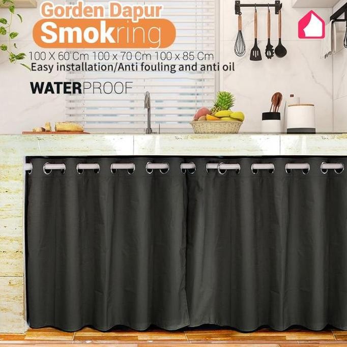 ready Gorden kolong bawah dapur waterproof smokring