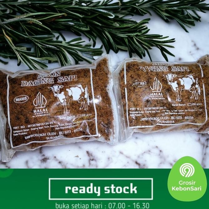 

(Expert) abon daging sapi produksi ibu Siti surabaya