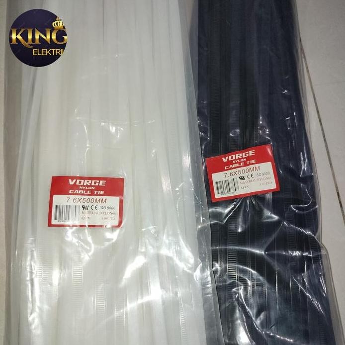 

ready kabel Ties Cable pengikat VORGE 7.6 x 500 mm 7,6 x 50 cm 50cm 500mm 7.6x500 7,6x500