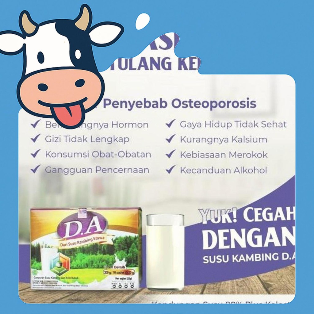 

Susu Kambing Etawa 80% D.A Plus Kolostrum Untuk Nyeri Persendian
