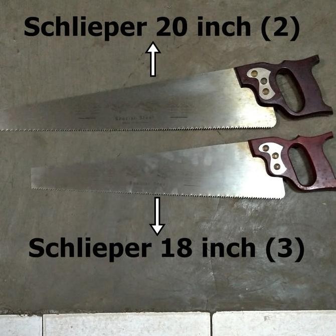 Gergaji Schlieper 18" 20" Gergaji Kayu Cap Mata Jadul Lawas 18 20 inch