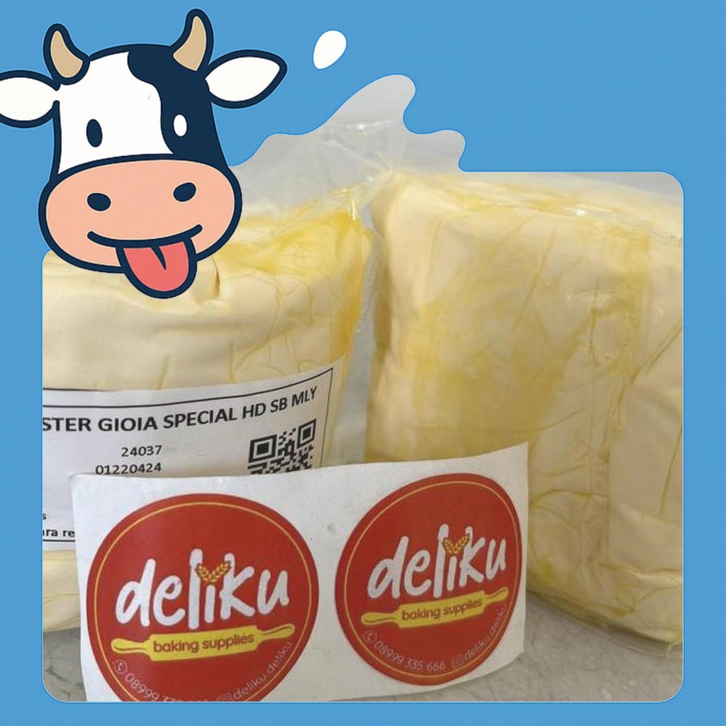 

Master Gioia Butter Flavored Margarine Unsalted 500Gr Wangi Lho