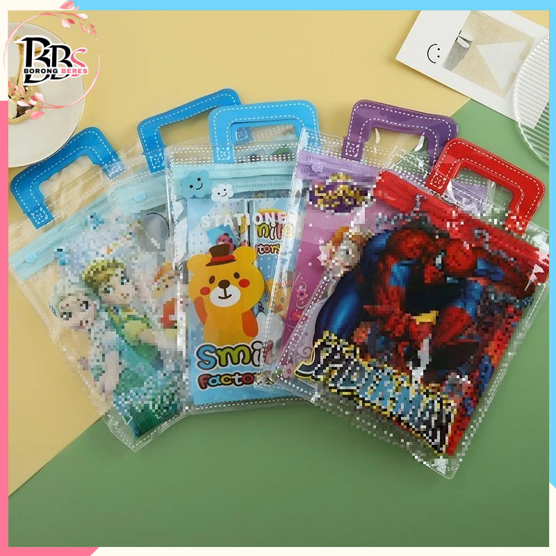 

BORES Alat Tulis Set 6IN1 Stationery Set Lucu Karakter Kartun Perlengkapan Sekolah Anak-Anak TK Souvenir Ulang Tahun Anak Alat Tulis Birthday Souvenir Hampers 6 IN 1