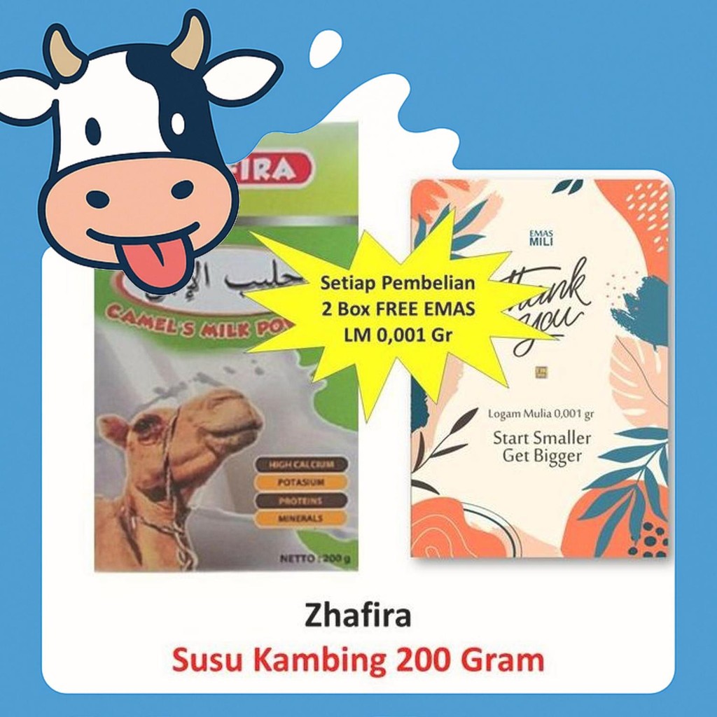 

Free Ongkir Zhafira Susu Unta Bubuk 200 Gram