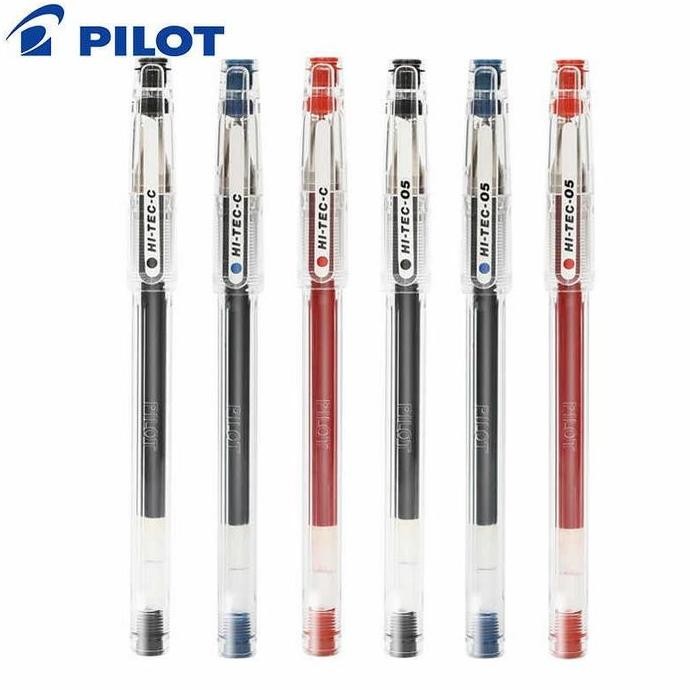 

lusinan Pulpen Pilot Hitec 0,25/0,3/0,4/0,5 original Hitam Stainless MURAH