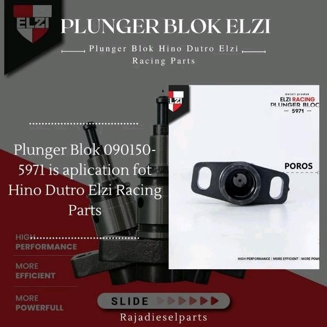 (EKSKLUSIF 12MM) ELZI Plunger Blok Hino Dutro Hino Lohan Canter Plunger blok 090150-5971 Elzi Racing