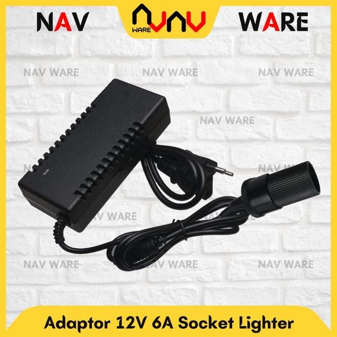 Adaptor DC 12V 10A 8A 6A 5A Socket Lighter Colokan Mobil Adapter Power Supply Pompa Air Pump Kasur M