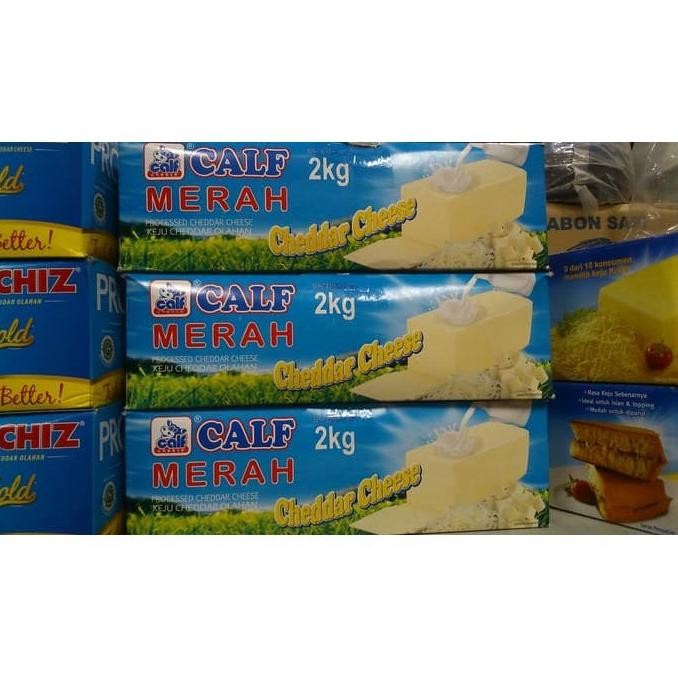 

(Expert) Calf Merah Keju Cheddar Cheese 2kg