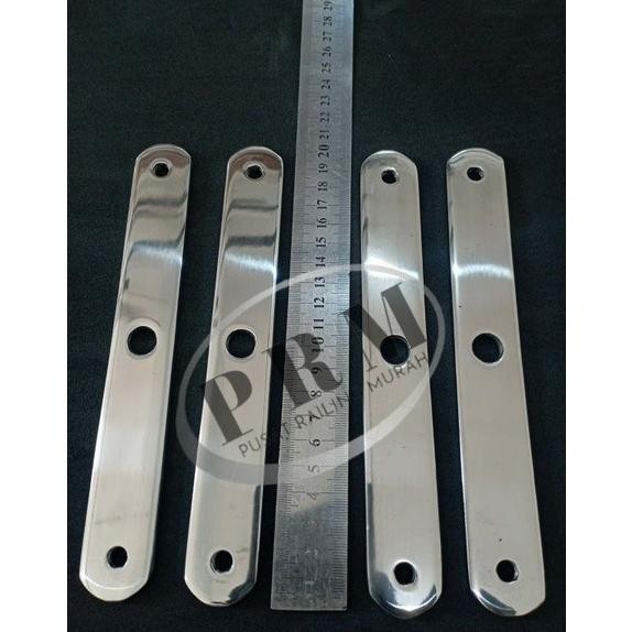 (Expert) PLAT SPIDER SAYAP DOUBLE RAILING TANGGA / SAYAP RAILING TANGGA STAINLESS / PENJEPIT KACA SO