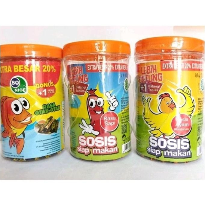 

(Expert) (TOP) Sosis So Nice Extra Besar 20% Sapi - Ayam (24 pcs x 20 gram)