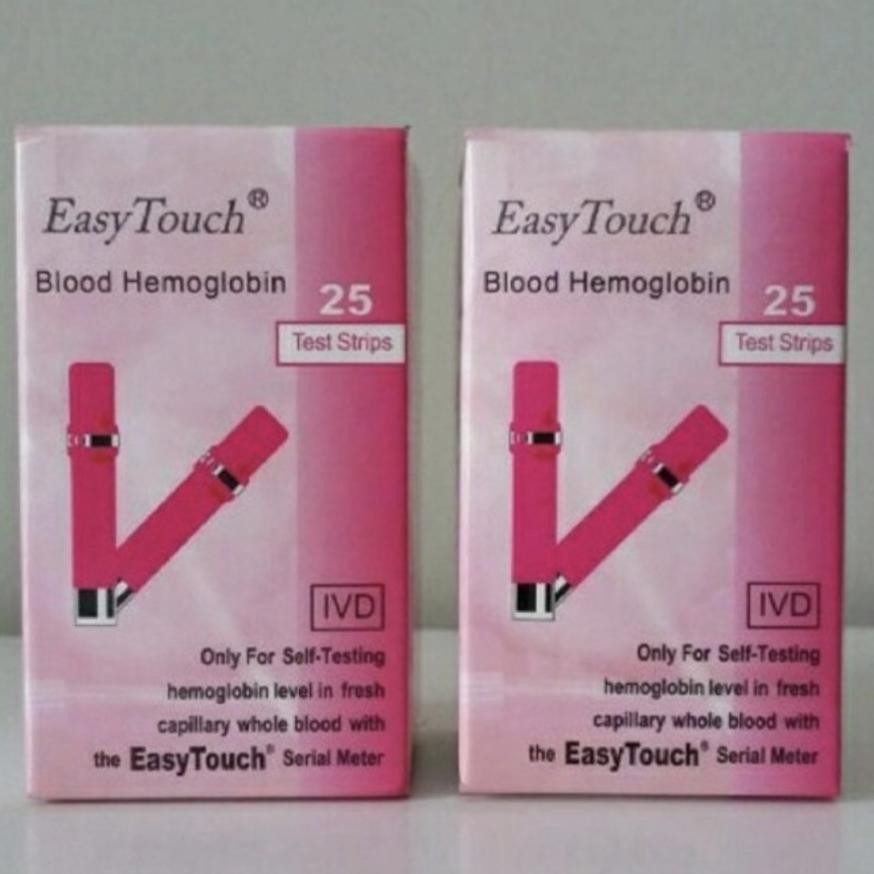 Refill Easy Touch Hemoglobin / Strip Easy Touch Strip Tes Gula Darah Kolesterol Asam Urat Hemoglobin