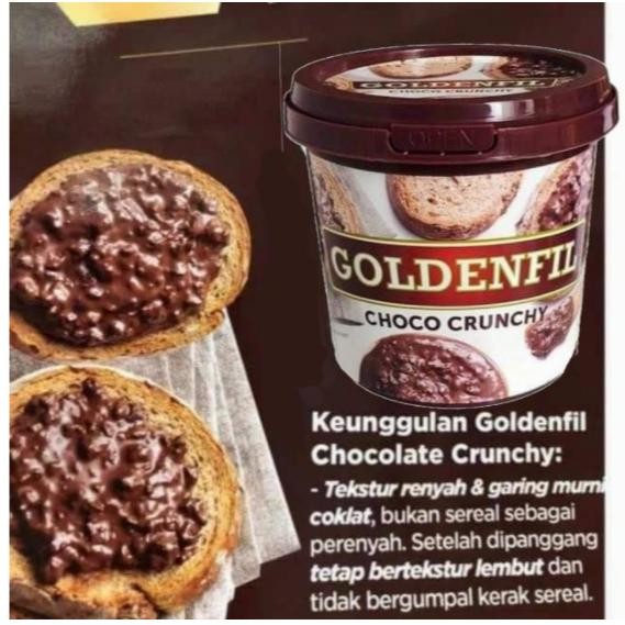 

GOLDENFIL CHOCO CRUNCHY Kemasan Pail 1kg
