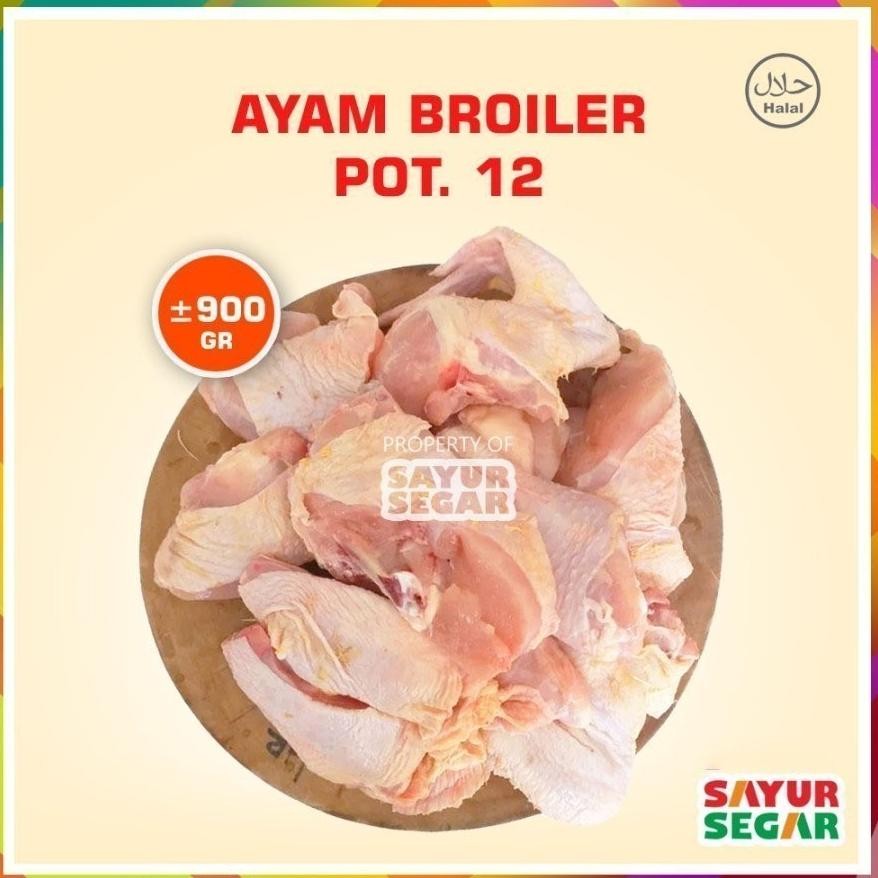 

Ayam Broiler Potong 12 Bagian 900G - Fresh & Halal - Siap Masak Original