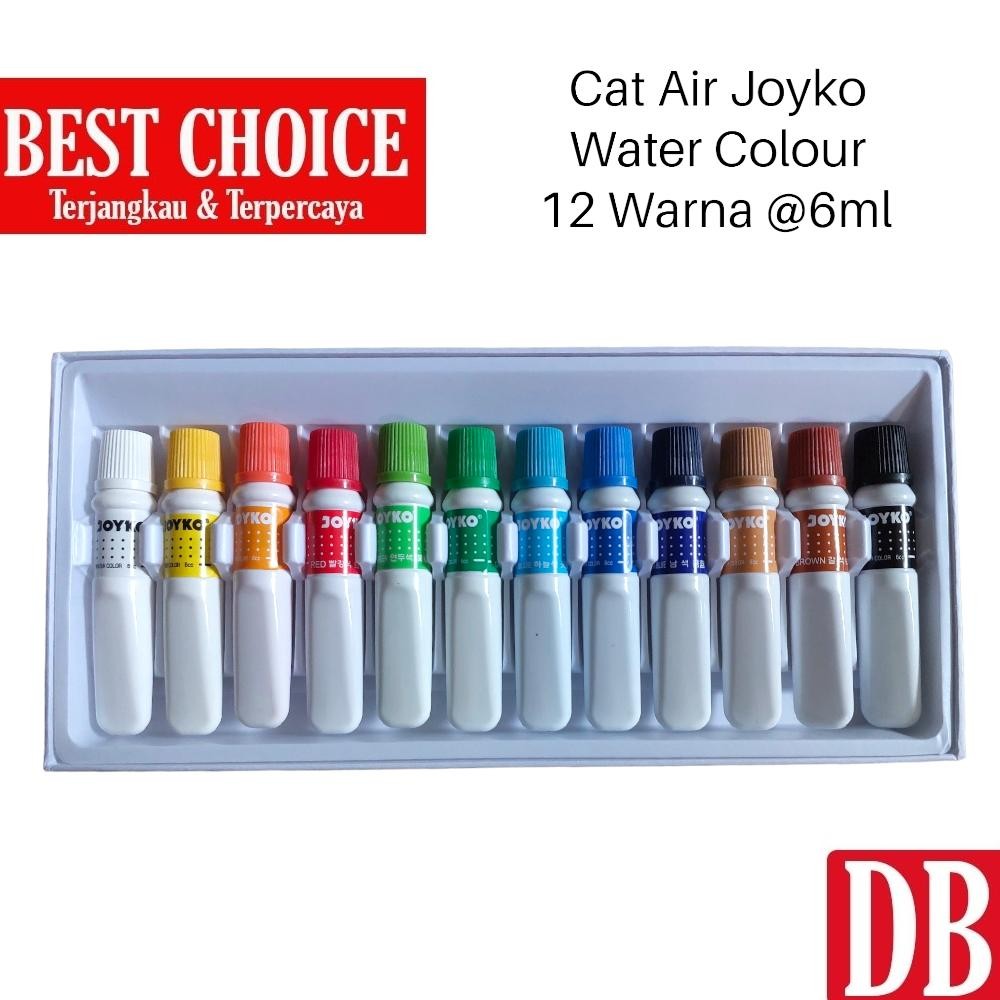 

Cat Air / Watercolour / Watercolor Set Joyko Bright & Vivid Color (12 Warna) Terlaris