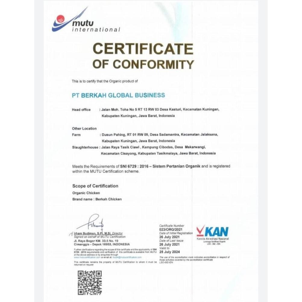 

Fillet Dada Ayam Organik 500Gr - Berkah Chicken Original