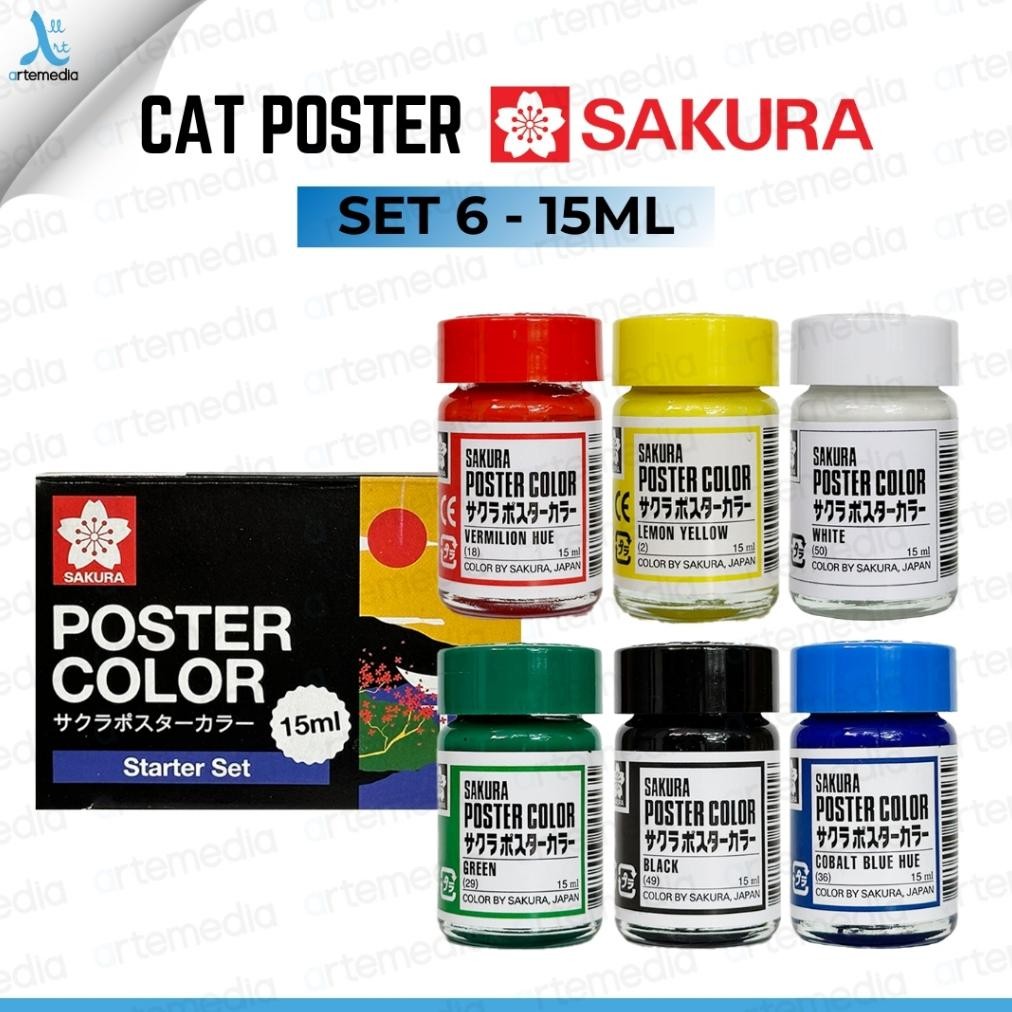 

Sakura 6x15ml Regular Starter Set Poster Color Terlaris