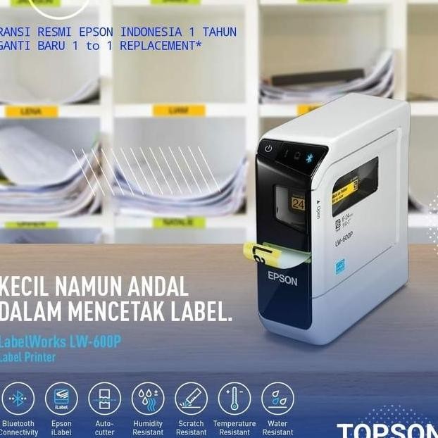 Epson Lw600P Barcode Qr Code Portable Label Printer