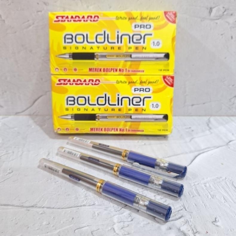 

Boldliner Pro 1.0Mm Standard Pulpen Isi 1 Lusin | Bolpen Murah Berkualitas Original