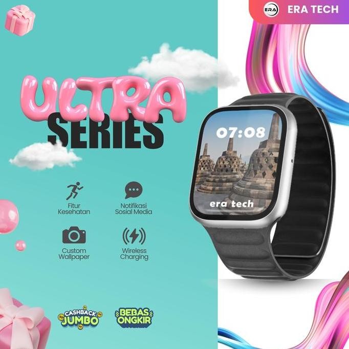 {Bonus Strap + Headset} Jam Fashion Pintar Series U Eight {Bonus Strap + Tws} Jam Fashion Pintar Pri