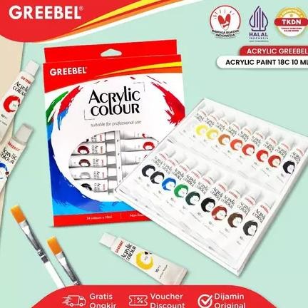 

Cat Acrylic Greebel - Set 12 18 24 Warna Terlaris