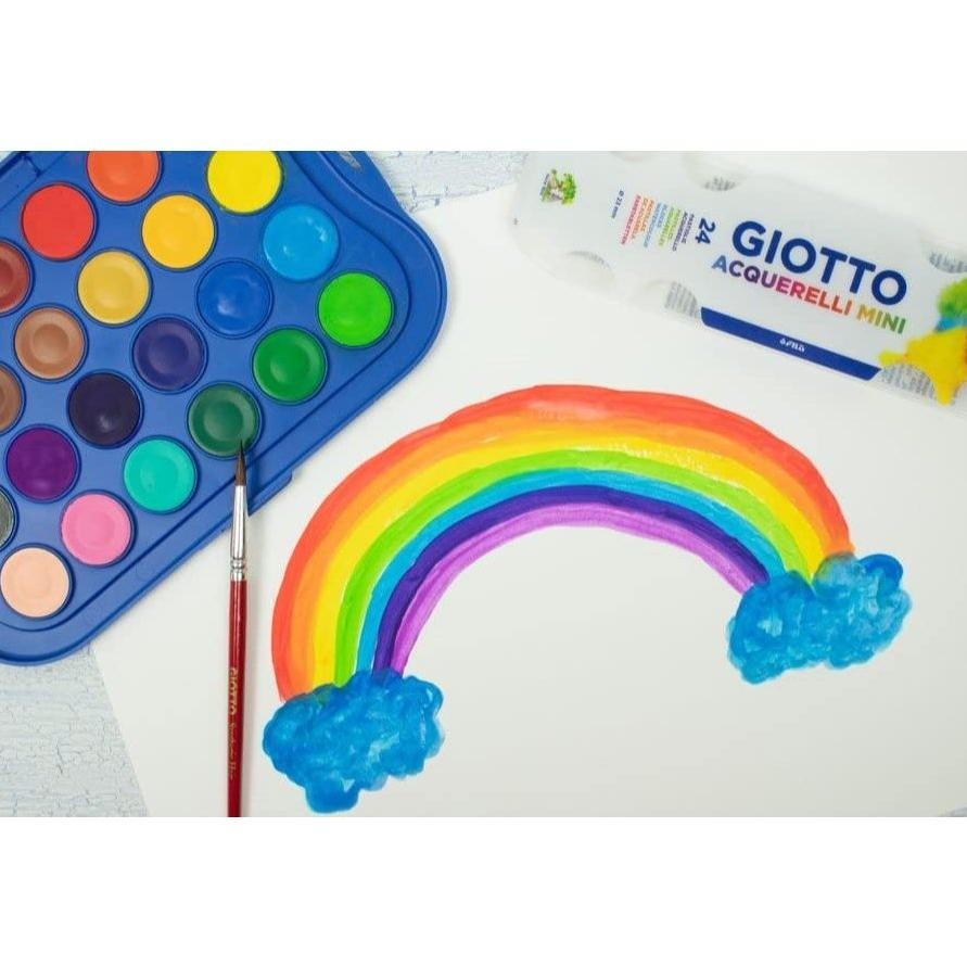 

Giotto Acquerelli Mini 24 Color Water Color Cake Set 24/ Watercolor Cat Air Warna Murah Berkualitas Terlaris